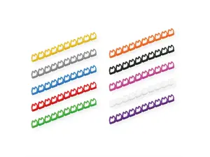 Cable marker VALUE 25.99.5256, assorted colours, 100 pcs, for wire Ø 5–6.5 mm