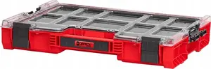 Organizators QBRICK SYSTEM PRO ORGANIZER 200 MFI — moduļu uzglabāšanas kaste, sarkana, kompakta