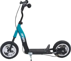 Самокат Enero Ghost Raider Junior 10 — бирюзовый, детский беговел/самокат