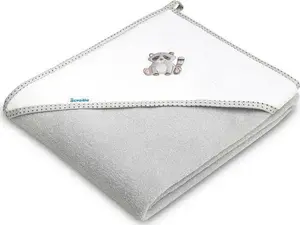 Bath Hooded Towel Sensillo 100×100 cm Frotte — Grey Raccoon