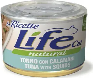 Mitrās kaķu barība Life Pet Care LIFE CAT 150 g Tuncis un kalmārs, paciņa 150 g