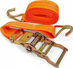 Siksna ar sprūdu Staco Nordic Lastestrop 4000 kg 50 mm x 9 m, smagajam darbam, oranža