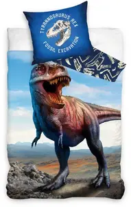 Dymo Tyrannosaurus Rex bed linen set 140 x 200 cm, 100% cotton