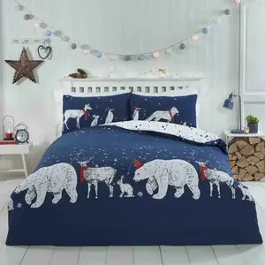 Постельное бельё Eurofirany Isbjørn Jule 135x200 см — размер 135x200, PFREIN-SING-NAVY