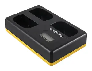 Зарядное устройство PATONA 1924 для аккумуляторов цифровых камер, USB, 8.4 В 0.85 A, Li‑Ion, чёрно‑жёлтое
