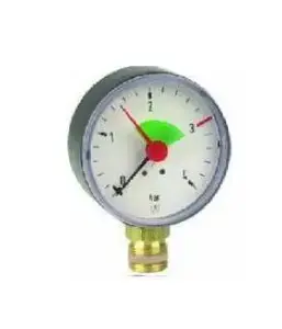 Pressure Gauge Afriso RF 100, Ø100 mm, 0–4 bar, 1/2" connection, class 1.6