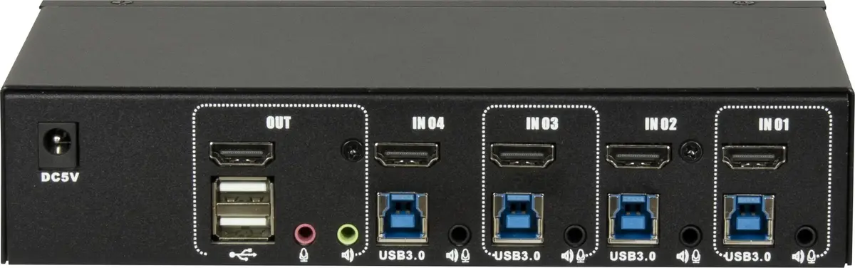 Inter-Tech AS-41HUS KVM switch 88887411 Photo 2