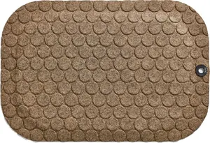 Anti-fatigue floor mat Jobmate StandUp Circle Camel 770×530×16 mm