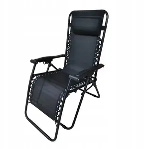 Saliekams daudzpozīciju atpūtas krēsls Zero Gravity Dedra 157x65x107 cm