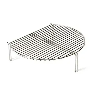 Grila paplašinātājs Kamado Joe Grill Expander sudraba, piemērots apaļiem 18" kukurūzas oglēm (Joe Classic/Big Green Egg)