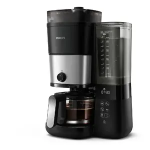 Капельная кофеварка Philips HD7888/01 — полностью автоматическая, встроенная кофемолка, бак 1,25 л, 10 чашек, LED-дисплей