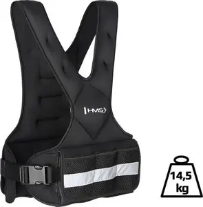 Weighted Vest HMS KOR15 adjustable up to 14.5 kg — training vest for strength and cardio