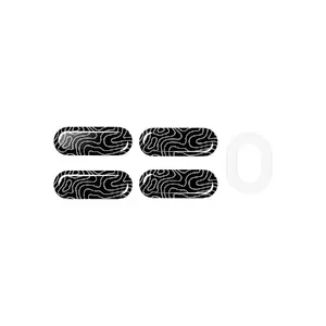 Peles kājiņas HP HyperX Glass Skates, PTFE uz rūdīta stikla, 7.7×21.2×0.8 mm, baltas (pāris)