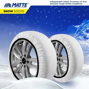 Snow Socks MATTE Super-X Snow Socks XL — textile traction device for winter driving, size XL