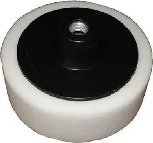 Polishing Foam Pad Silver 180 mm M14 – Hard White (model 10695)