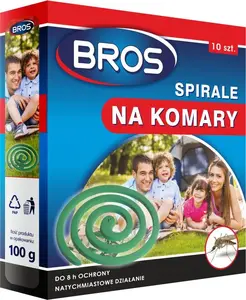 Mosquito Coil Pack BROS 10 pcs — spiral insect repellent for outdoor use