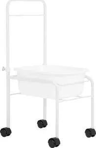 Pedicure Foot Bath on Wheels Activeshop - white