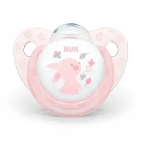 Knupis Nuk 730052 GR.1 silikona Baby Rose 0–6 mēn.