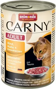 Консервы для кошек Animonda CARNY 400 г — говядина, курица и утиные сердечки