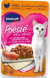 Wet cat food pouch Vitakraft Deli Sos 85 g — turkey