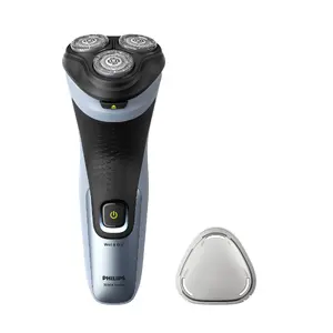 Philips X3063/00 Rotation Shaver with Trimmer SkinProtect Technology Battery Powered Washable Black and Blue