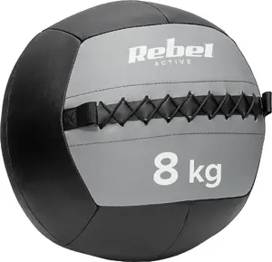 Медицинский мяч Rebel Active 8 кг — утяжелённый фитнес-мяч для силы и тренировки корпуса