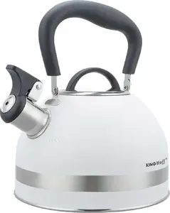 Stovetop Kettle KingHoff KH-1852, 1.8 L, whistle, white