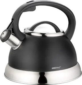 Stovetop Whistling Kettle KingHoff KH-1224 2.4 L, Stainless Steel