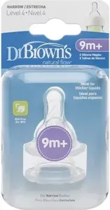 Knupis DRBROWNS Smoczek 4 Standard silikona 9m+ 2 gab