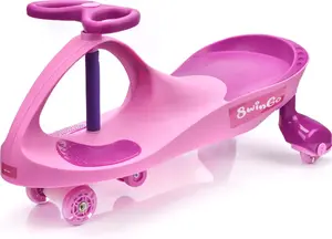Ride-on Gravity Car Meteor Swingo (model 24845) — pink, kid's push car, no pedals