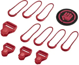Replacement Parts Set Coocazoo Classic Ribbon Red — interchangeable elements for backpacks, model 138795