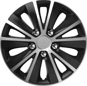 Wheel Center Cap Versaco Kołpak rapide 15" silver & black with chrome screws