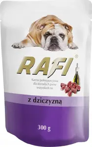 Wet Dog Food RAFI Karma — 300 g pouch with game (wild meat)