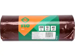 Trash bags Flo 09484 — pack of 10, standard household liners