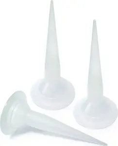 Sealant Cartridge Nozzle Tips set, Dedra 3 pcs — compatible with standard sealant cartridges