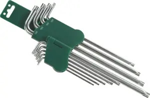 Набор Torx‑ключей L‑образных Jonnesway H16109S — 9 предметов, длинные, 5‑зубчатые
