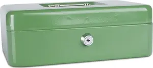 Кассовый сейф Donau модель 5233001PL-06, большой 250x90x180 мм, зелёный