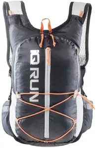 Mugursoma IQ Ultrarunner 6 L — kompakta skriešanas soma, 6 l tilpums, One Size, melni‑pelēka