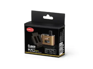 Hahnel Plate for ProCUBE2 — compatible with Olympus BLN-1 battery, black