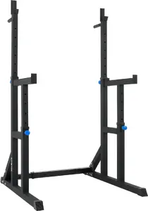 Rebel Active adjustable squat rack stands with safety catches RBA-2403