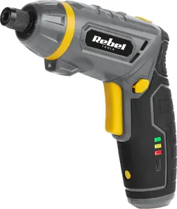 Cordless screwdriver Rebel Tools RB-1003 4V — battery-powered hand tool, compact kit