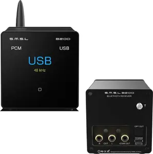 SMSL Bluetooth DAC with Preamplifier B200 — wireless audio receiver, digital-to-analog converter