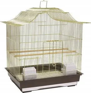Клетка для птиц Panama Pet модель PP-51603, 47×36×55,5 см, золото/коричневый
