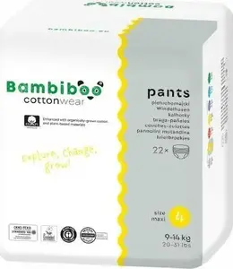HUGGIES трусики-подгузники BAMBIBOO размер R 22 шт с хлопком, дышащие детские тренировочные трусики