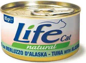 Canned Cat Food Life Pet Care 85 g — Tuna and Pollock (Life Cat Puszka 85g)