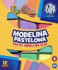Colored Modeling Clay Set Astra Modelina 12 Pastel Colors (304118007)