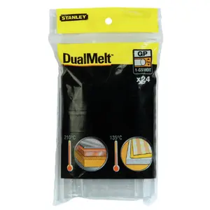 Līmes stieņi STANLEY DualMelt GS10DT1 — divu temperatūru, caurspīdīgi, 24 gab.