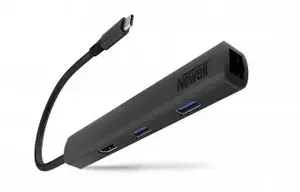 USB-хаб Newell NL3589 6 в 1, графит — многопортовый USB‑адаптер с 6 портами