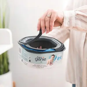 Maināmais iepakojums Abakus AB203 astoņstūra XL autiņu konteinerim, saderīgs ar Diaper Genie