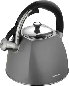 Klausberg kettle KB-7411 with whistle, stainless steel, 2.2 L capacity
